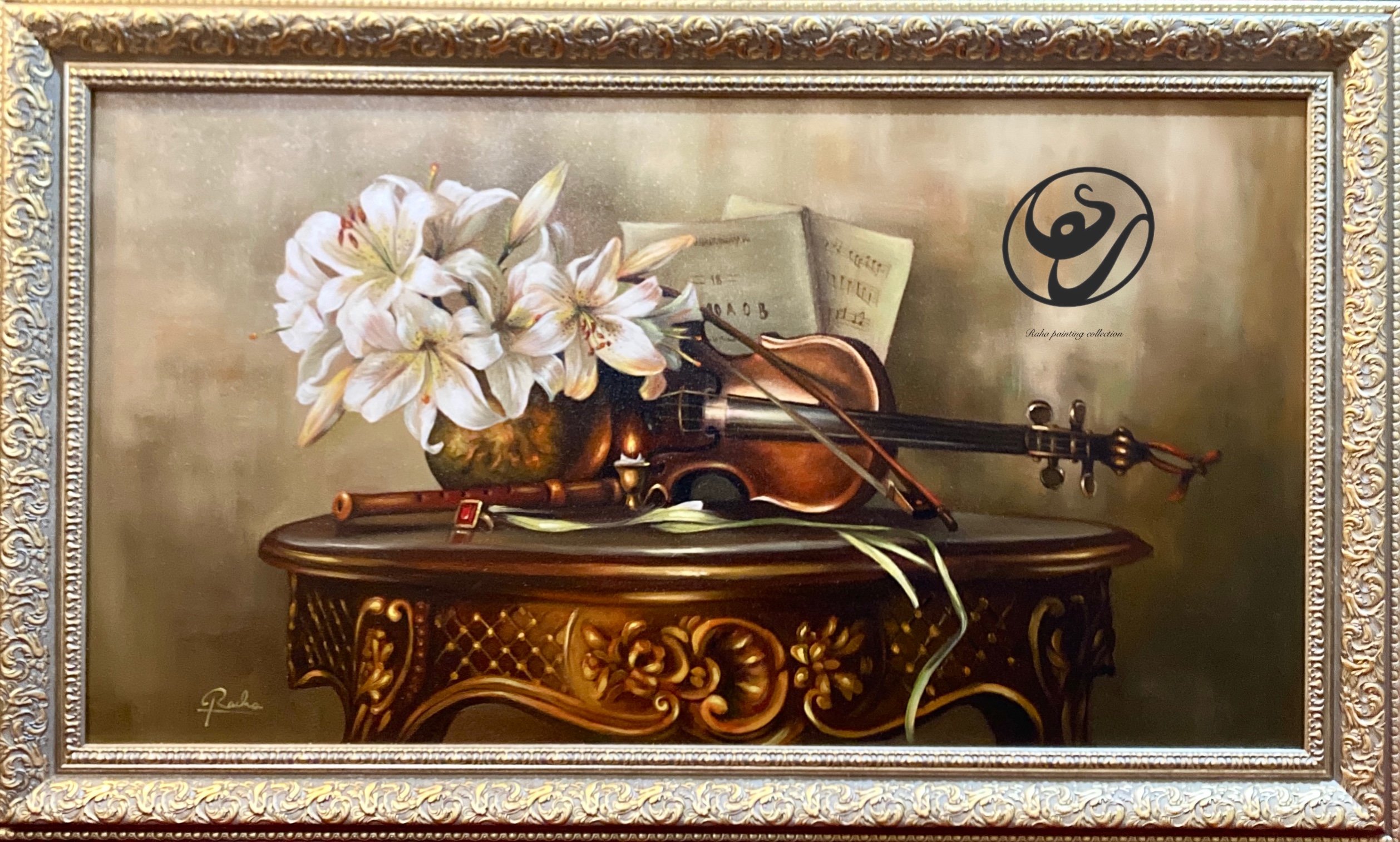 تابلو نقاشی ، تابلو گل ، نقاشی رنگ روغن ، نقاشی کلاسیک